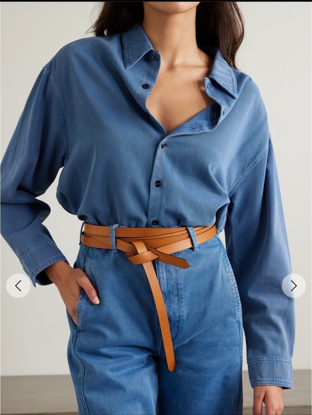 Isabel Marant Original Double Length, Reversible Black & Tan Lonny Belt